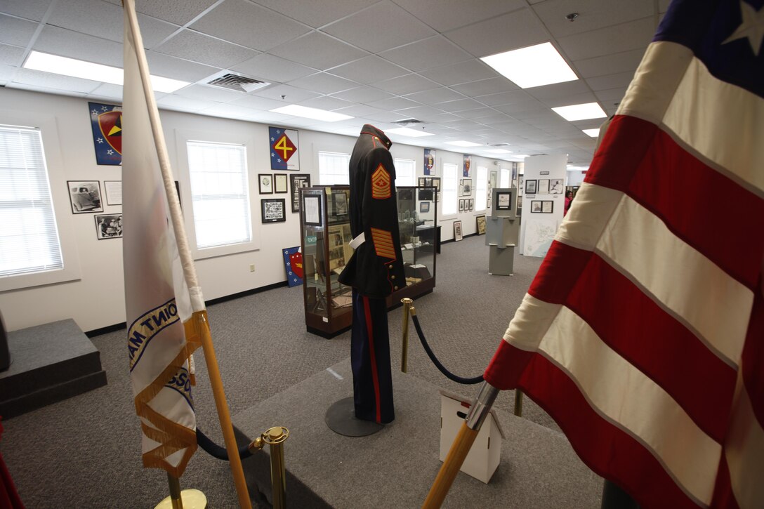 The Montford Point Marines Museum located on Marine Corps Base Camp Gilbert H. Johnson, in Jacksonville, N.C. houses  artifacts and memorabila of legendary Marines like Sgt. Maj. Gilbert "Hashmark" Johnson.