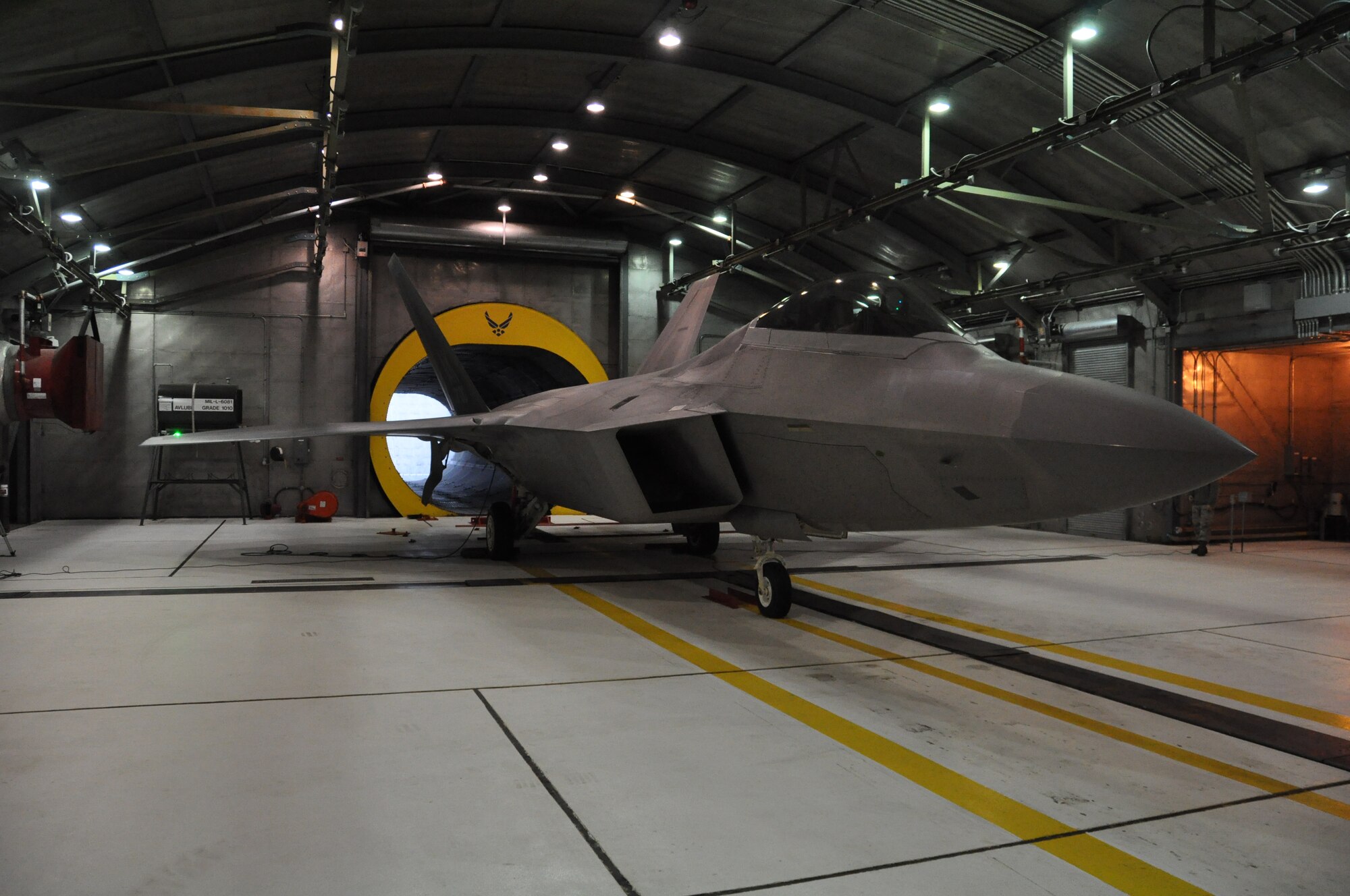 F-22 maintenance personnel from the active duty 3rd Wing and the Reserve 477th Fighter Group completed a week of training and were certified to perform F-22 maintenance engine runs here Feb.1. Throughout the week the students covered all of the aircraft systems and sub-systems related to engine operation. Each of the students were certified after demonstrating their ability to safely perform aircraft engine runs through all power settings to include full afterburner. (U.S. Air Force Reserve Photo/Tech. Sgt. Dana Rosso)