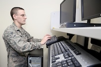 U.S. Air Force Airman 1st Class Mattew Whitton, a client systems technician for the 902nd Communications Squadron was selected as a Joint Base San Antonio-Randolph Randolph Top 3 Professional Performer.  (U.S. Air Force photo by Joshua Rodriguez)
