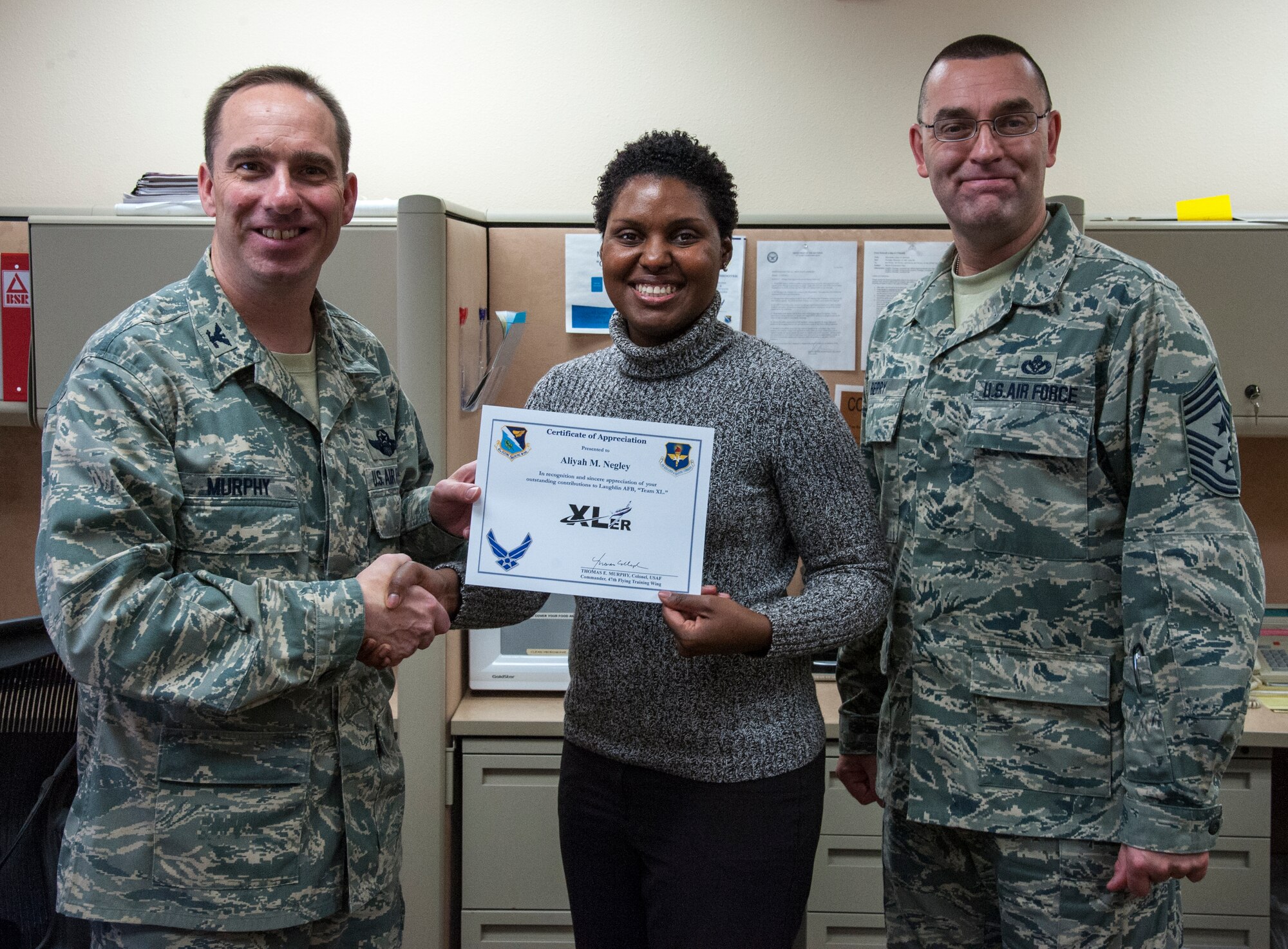 Laughlin XLer Aliyah Negley, 47th FTW > Laughlin Air Force Base > Display