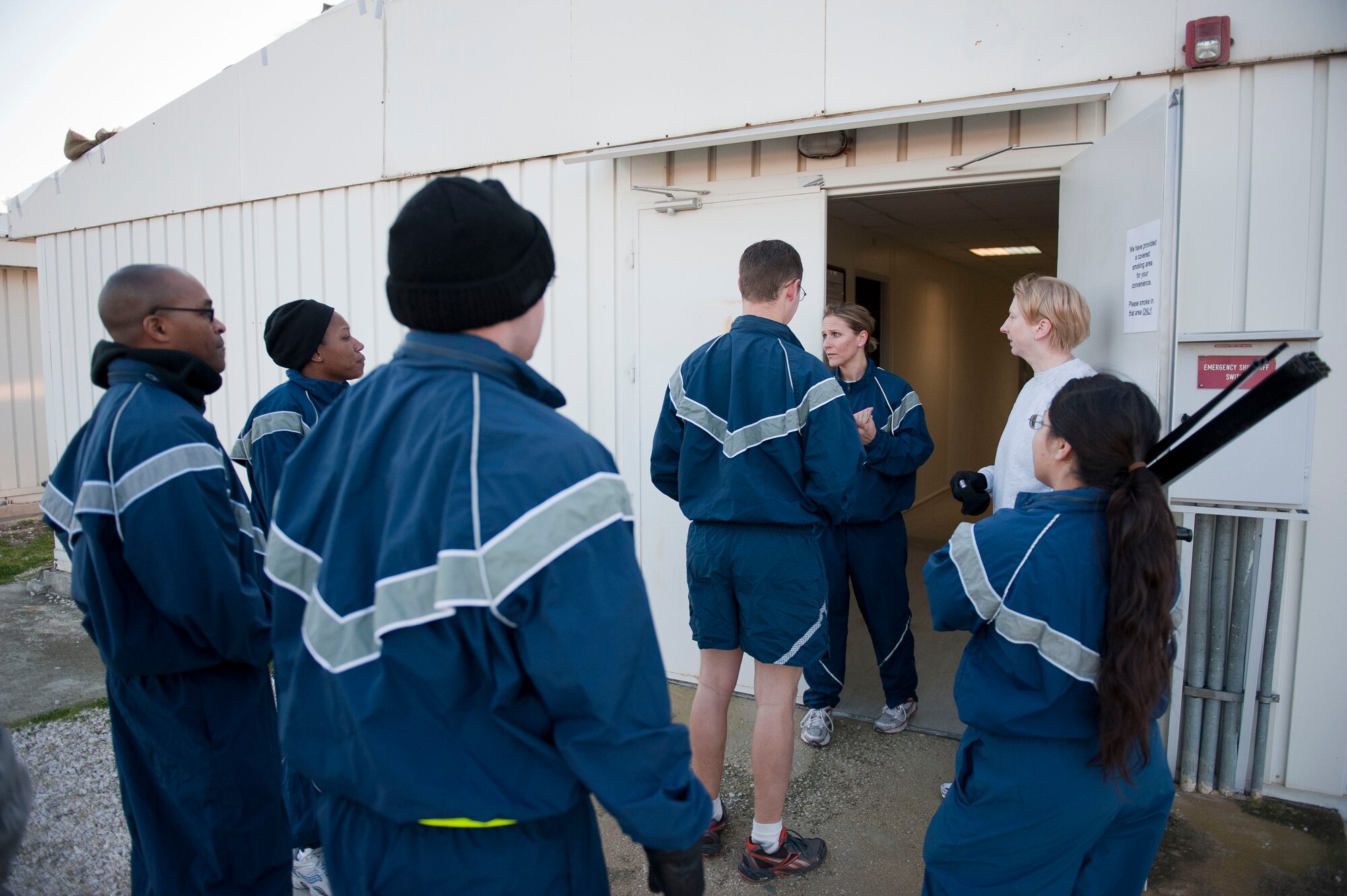 Volunteers from across the 39th Air Base Wing gather to make sure Patriot Village meets the need of transiting or deployed service members Jan. 9, 2013, at Incirlik Air Base, Turkey. Patriot Village is a temporary lodging location at Incirlik that can house more than 1,800 people. Currently, Patriot Village is housing soldiers supporting NATO's deployment of Patriot missile batteries. (U.S. Air Force photo by Senior Airman Clayton Lenhardt/Released)