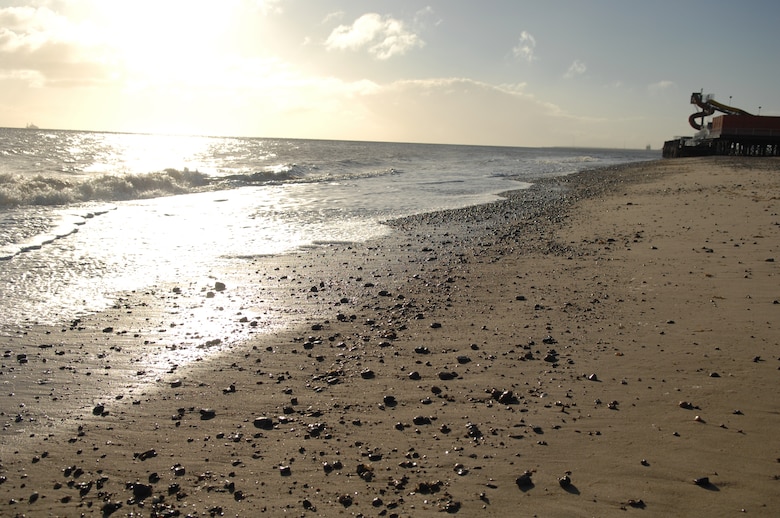 Great Yarmouth is located directly on the coast of England. There are more than 15 miles of beaches along the town open to the public. (U.S. Air Force photo by Airman 1st Class Dillon Johnston/Released)