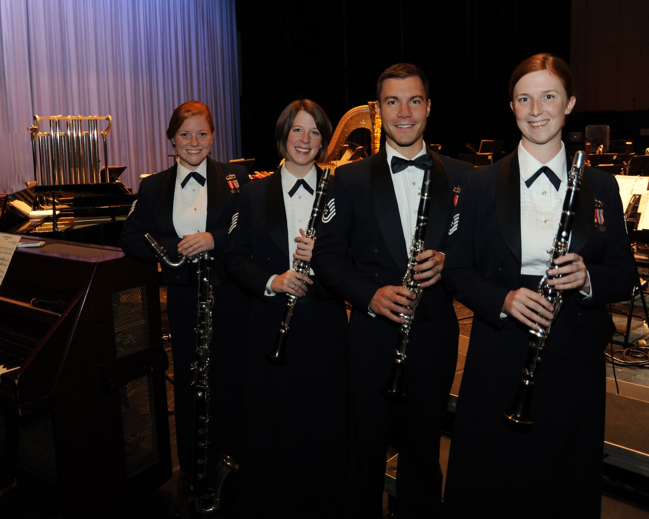 The U.S. Air Force Band's Clarinet Quartet will present a Chamber recital at
The Lyceum on Feb. 22. (AF photo by Staff Sgt. Corenthia Fennell)