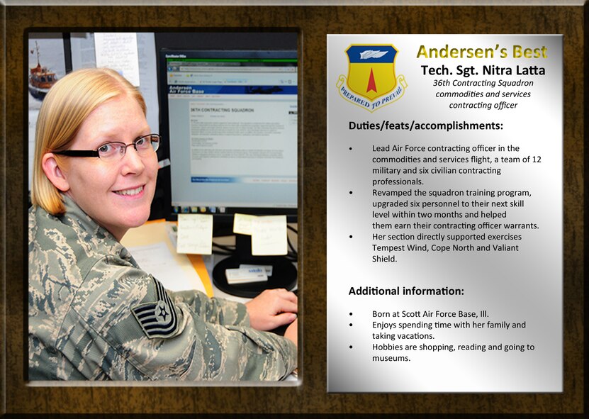 Andersens Best TSgt Latta