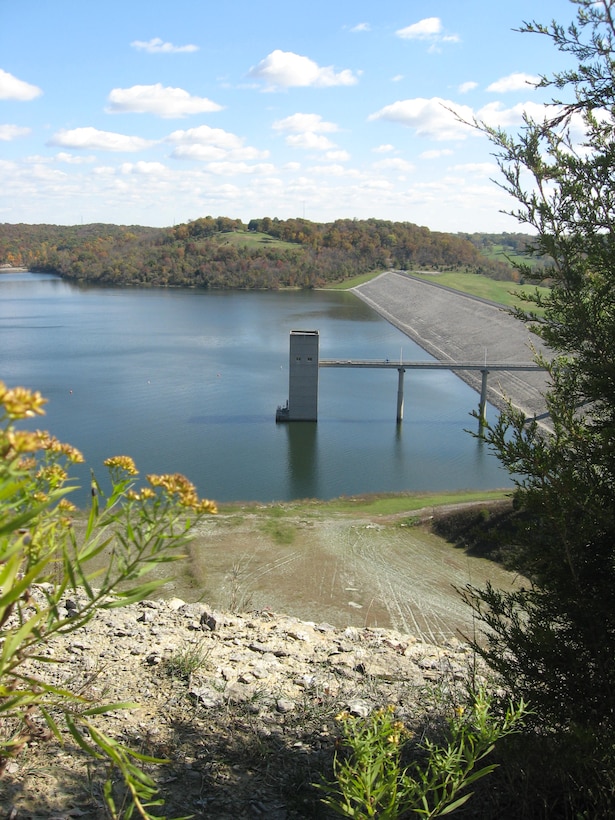 Brookville Lake Control Tower and Dam