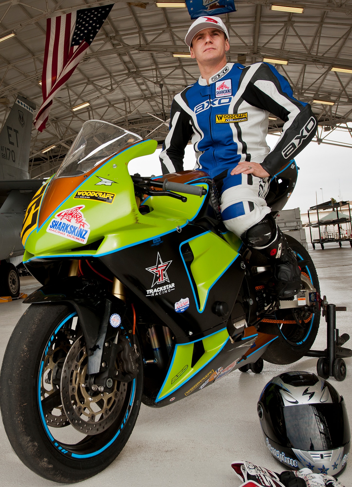 Staff Sgt. Stephen Incledon, of the 96th Aircraft Maintenance Squadron, begins a new season in the amateur motorcycle racing circuit Feb. 17.  A top three finish in the season standings earns him an expert license.  (U.S. Air Force photo/Samuel King Jr.)