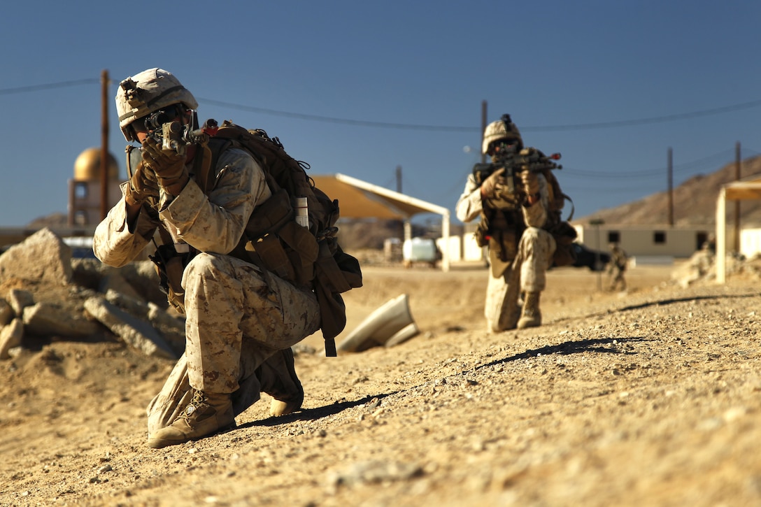 Marines have to stay vigilant for the threats around them.