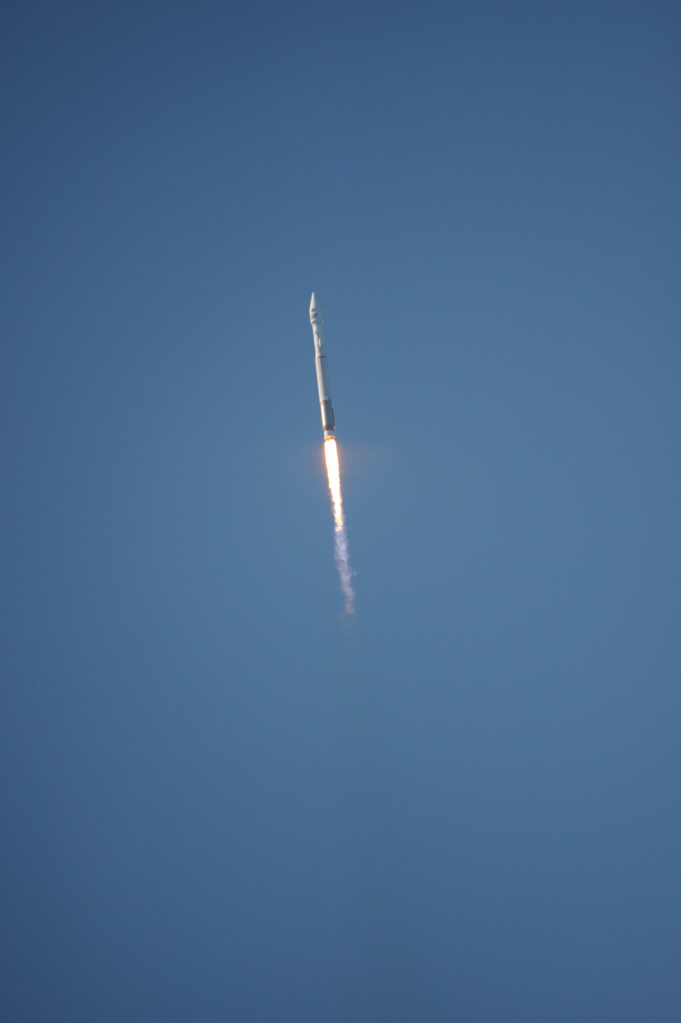VANDENBERG AIR FORCE BASE, Calif. - Team V launched a United Launch Alliance Atlas V rocket carrying a NASA payload at 10:02 a.m. here Monday, Feb. 11, 2013. The Atlas V was launched from Space Launch Complex-3 and was the sixth launch for Vandenberg. (U.S. Air Force photo/Staff Sgt. Levi Riendeau)