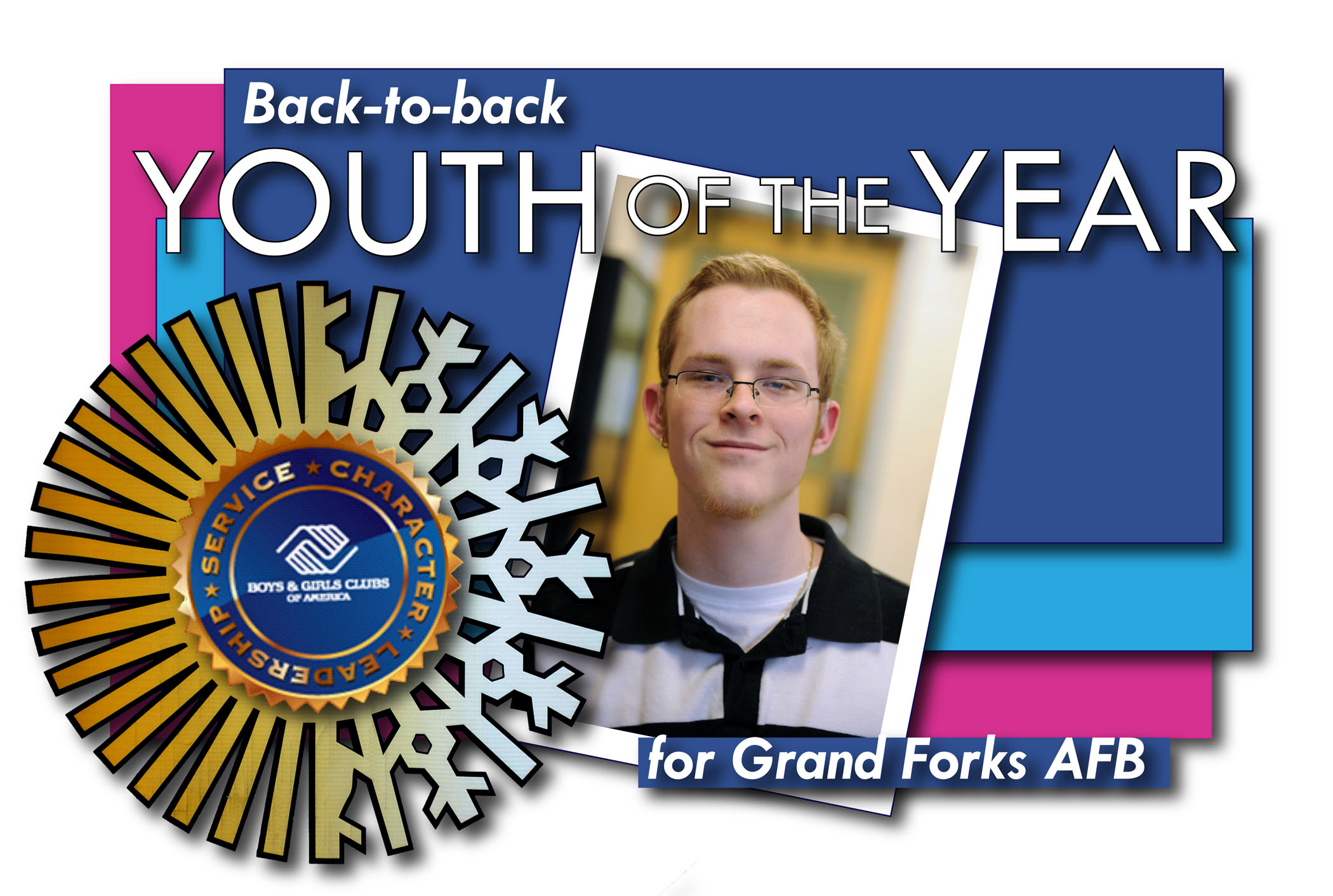 Grand Forks AFB backtoback Youth of the Year Xander Burch > Grand