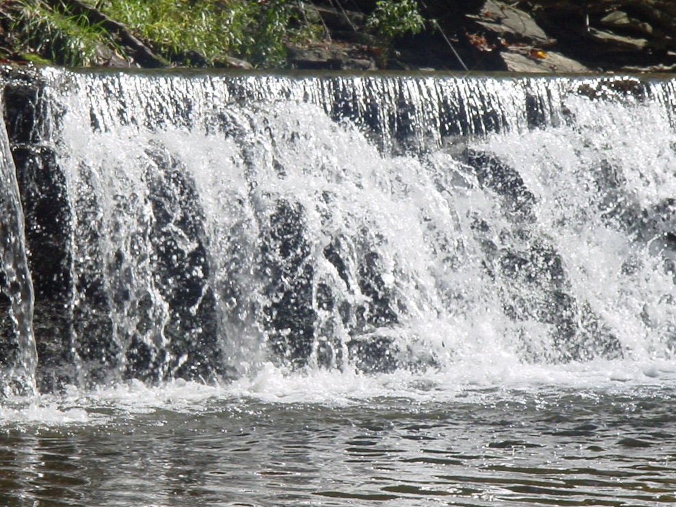 Waterfall at Caesar Creek Lake