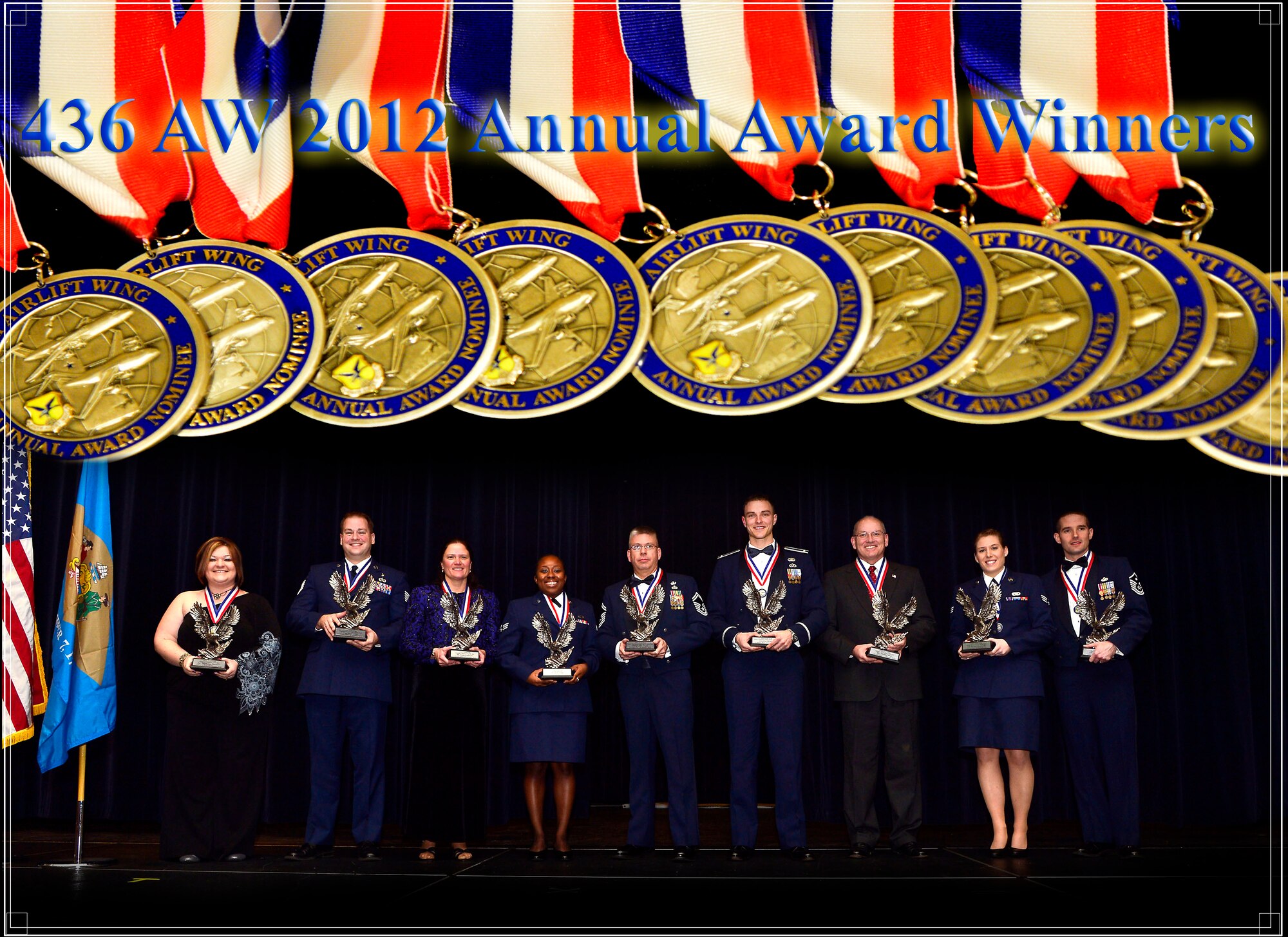 2012 436 AW  Annual Award Winners, held Feb 8, 2013 at Dover Downs Hotel Casino, Dover, Del.  (U.S. Air Force Photo Illustration/David S. Tucker)
