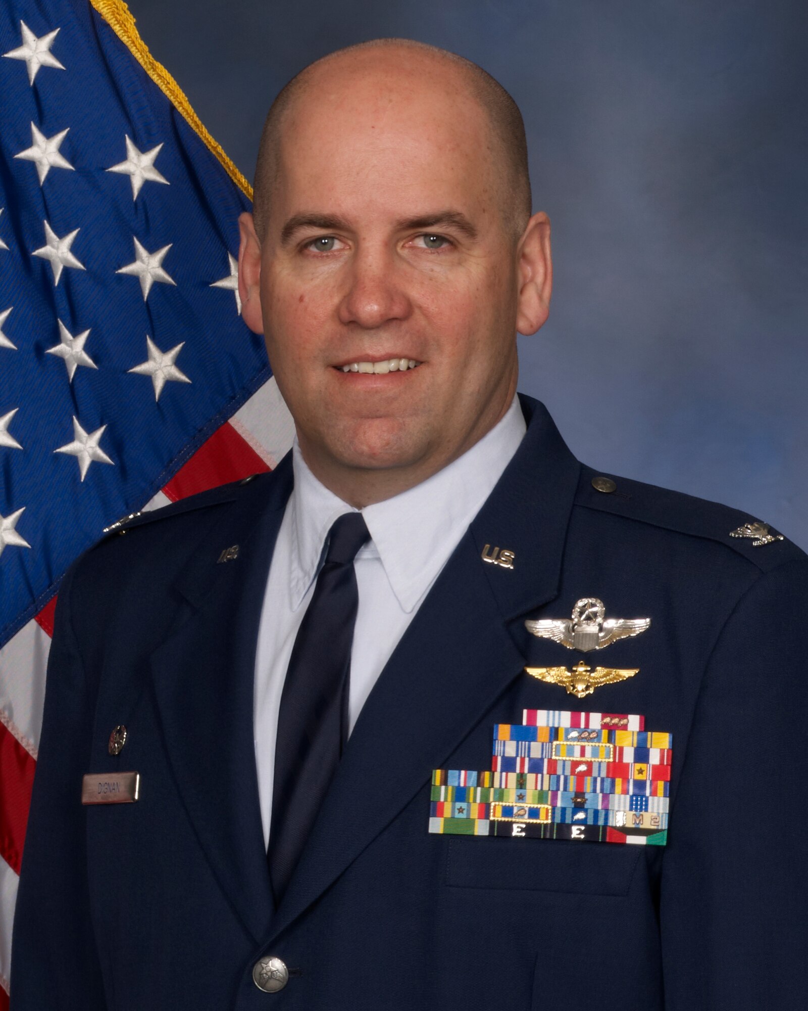 Col James D. Dignan official photo 8 x 10