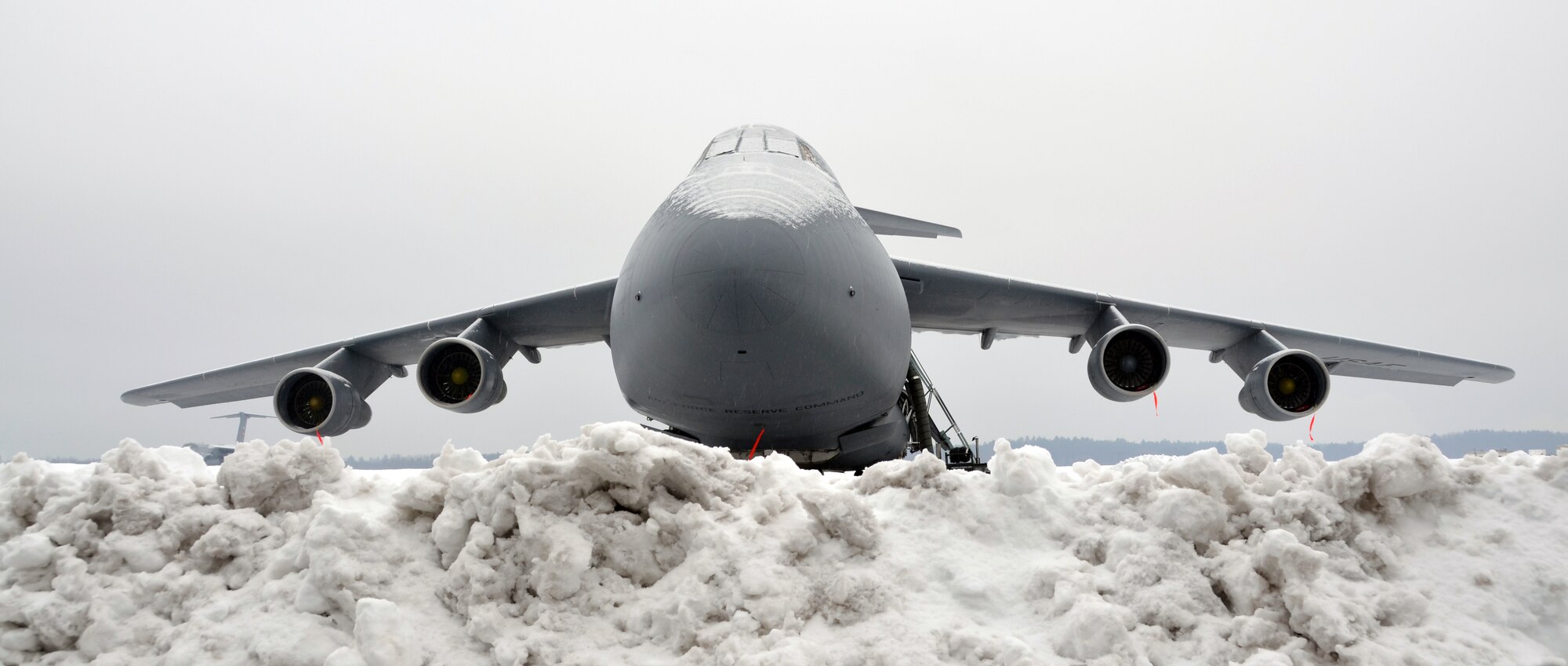 As of a result of winter storm "Nemo", twenty inches of snow covered Westover Air Reserve Base, Chicopee, Mass., between Feb. 8 and Feb. 10, 2013. Massachusetts declared a state of emergency and Gov. Duvall Patrick initiated the first driving ban since the blizzard of 1978. (U.S. Air Force photo/SrA. Kelly Galloway)