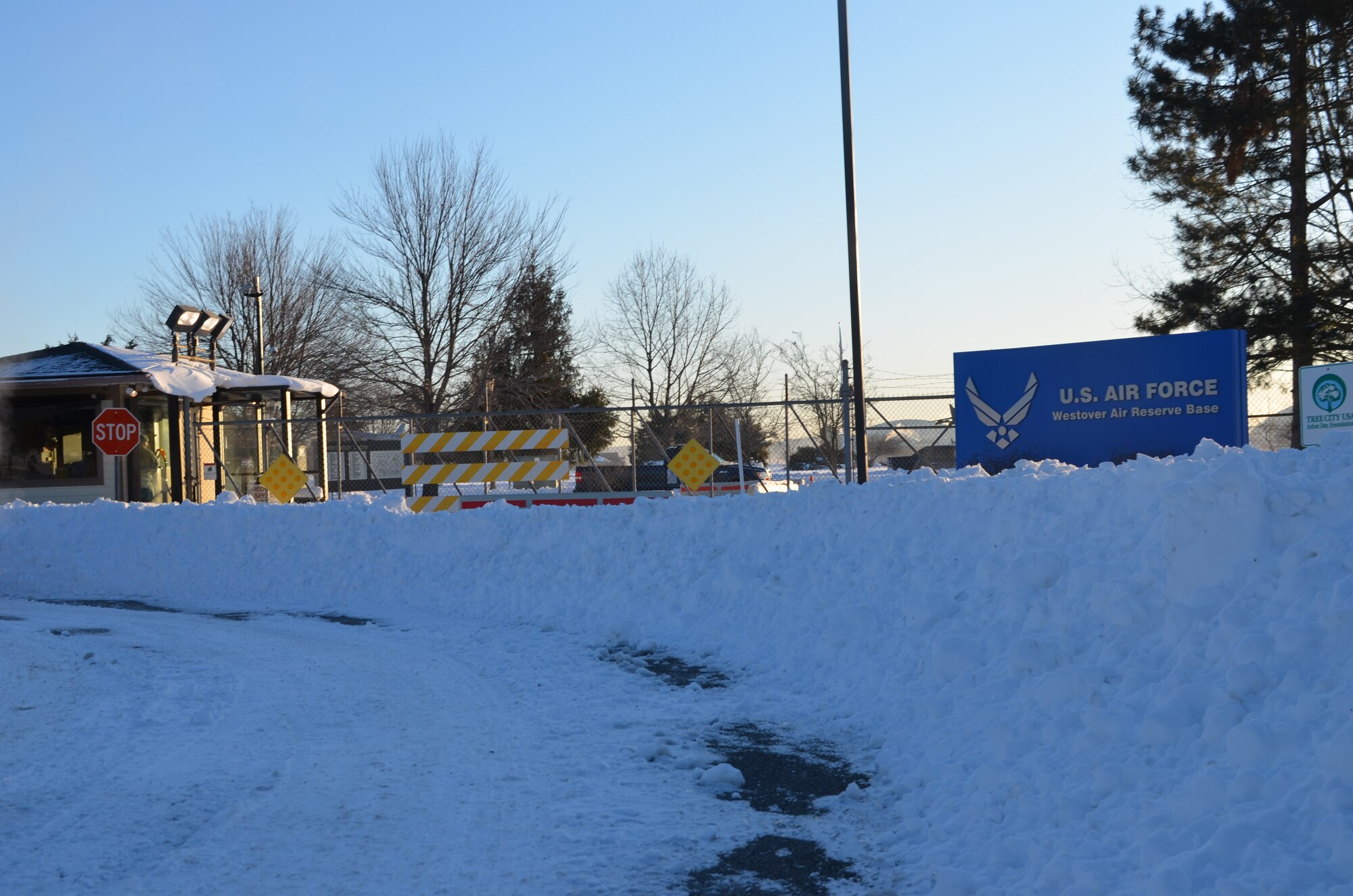 As of a result of winter storm "Nemo", twenty inches of snow covered Westover Air Reserve Base, Chicopee, Mass., between Feb. 8 and Feb. 10, 2013. Massachusetts declared a state of emergency and Gov. Duvall Patrick initiated the first driving ban since the blizzard of 1978. (U.S. Air Force photo/SrA. Kelly Galloway)