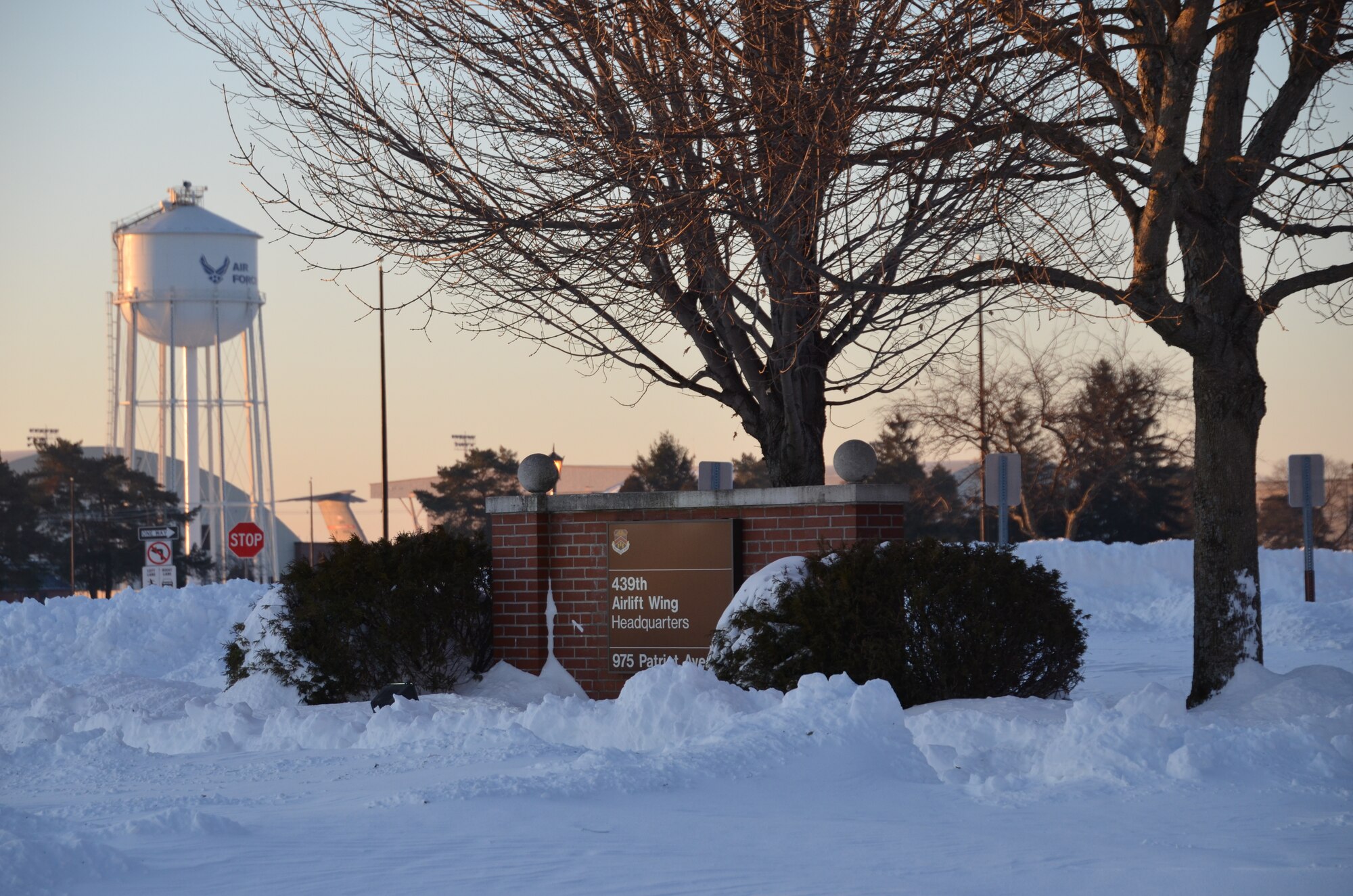 As of a result of winter storm "Nemo", twenty inches of snow covered Westover Air Reserve Base, Chicopee, Mass., between Feb. 8 and Feb. 10, 2013. Massachusetts declared a state of emergency and Gov. Duvall Patrick initiated the first driving ban since the blizzard of 1978. (U.S. Air Force photo/SrA. Kelly Galloway)