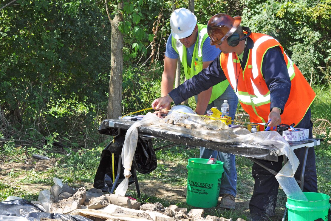 Soil samples at Nike C-32