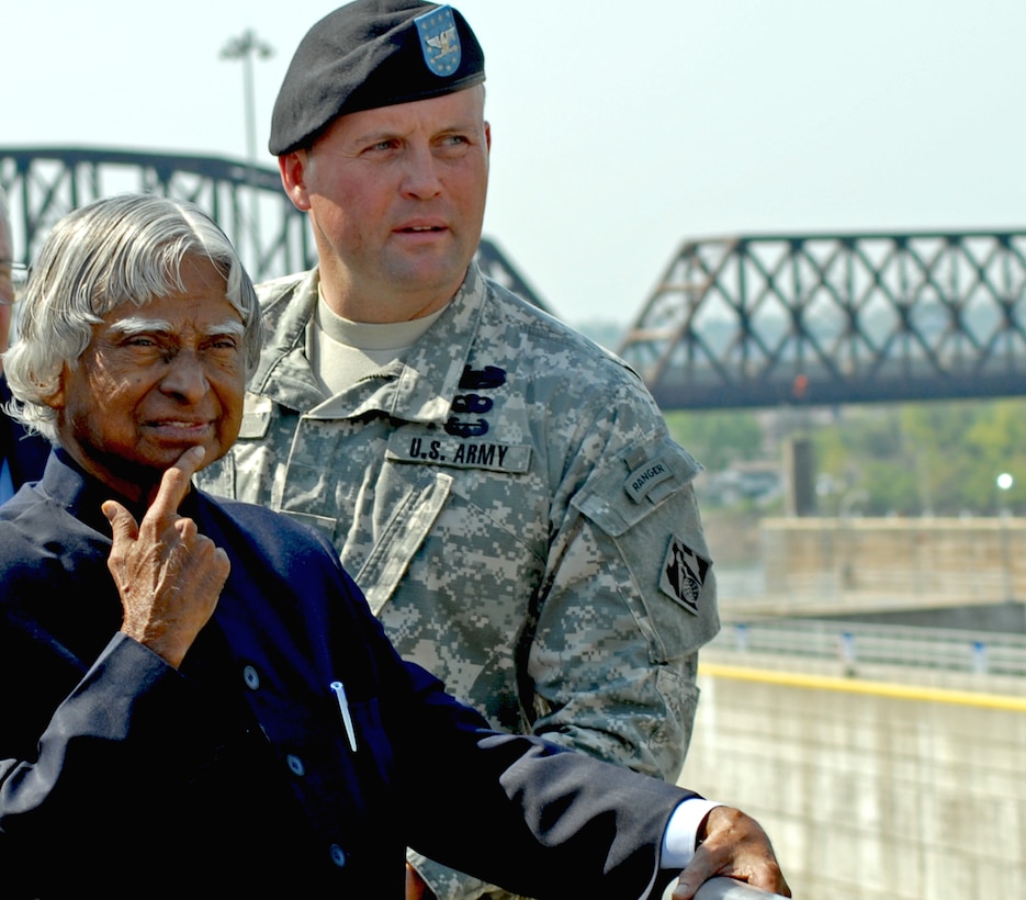 A group of Indian foreign dignitaries chose Louisville's McAlpine Locks for a visit in 2010. India's water resource projects served as a comparison to the United State's new inland waterways lock construction.