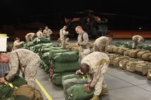 Marines from Marine Heavy Helicopter Squadron 461 prepare to depart from Marine Corps Air Station New River for their seven-month deployment to Afghanistan, Jan. 29. HMH-461 will spend the duration of their deployment supporting Operation Enduring Freedom. 