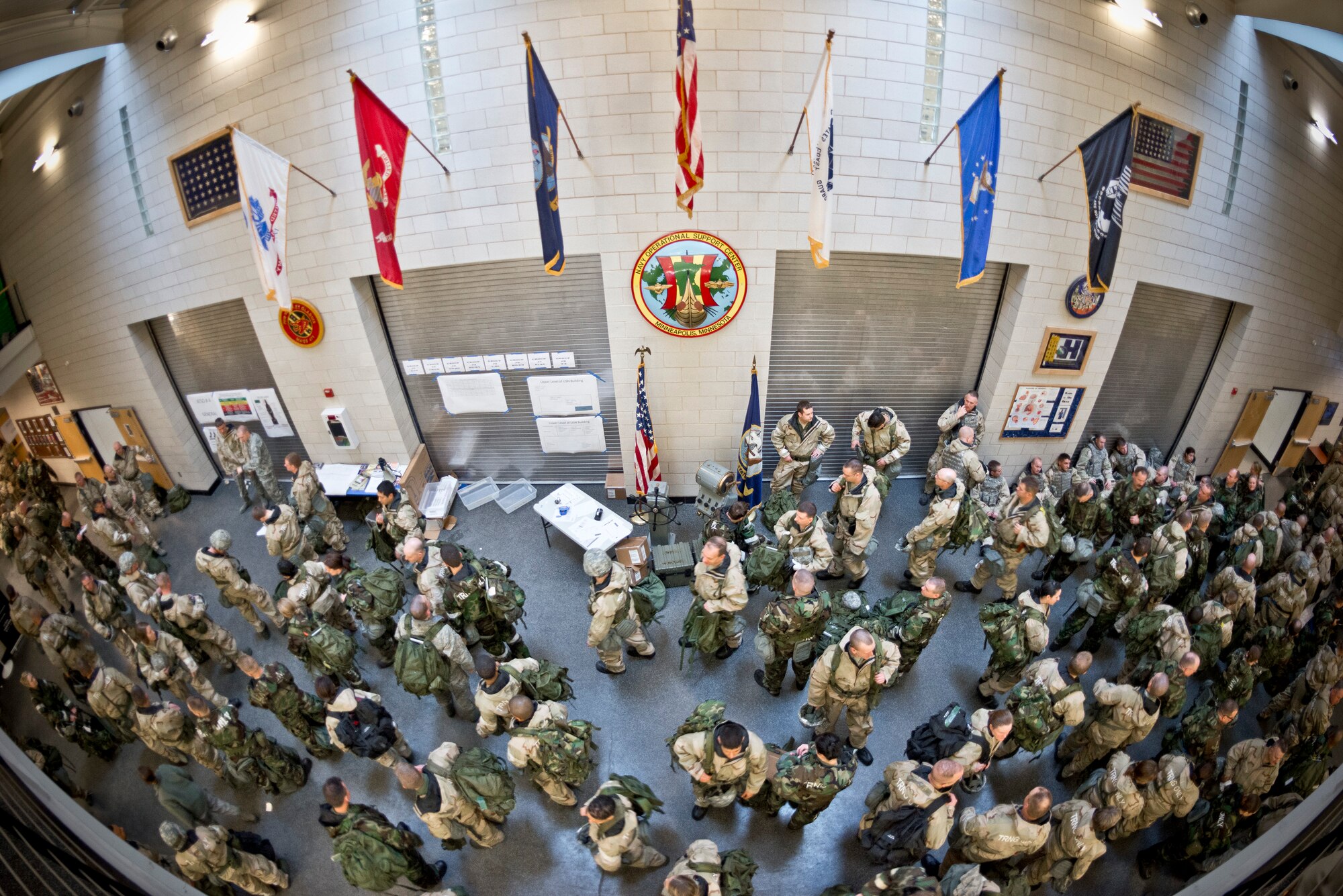 Members of the 934th Airlift Wing participate in an Ability To Survive and Operate/ Self Aid Buddy Care Rodeo to prepare for the upcoming Operational Readines Exercise/Inspections at the Minneapoils-St. Paul AIr Reserve Station, Minn.  (U.S. Air Force photo/Shannon McKay)
