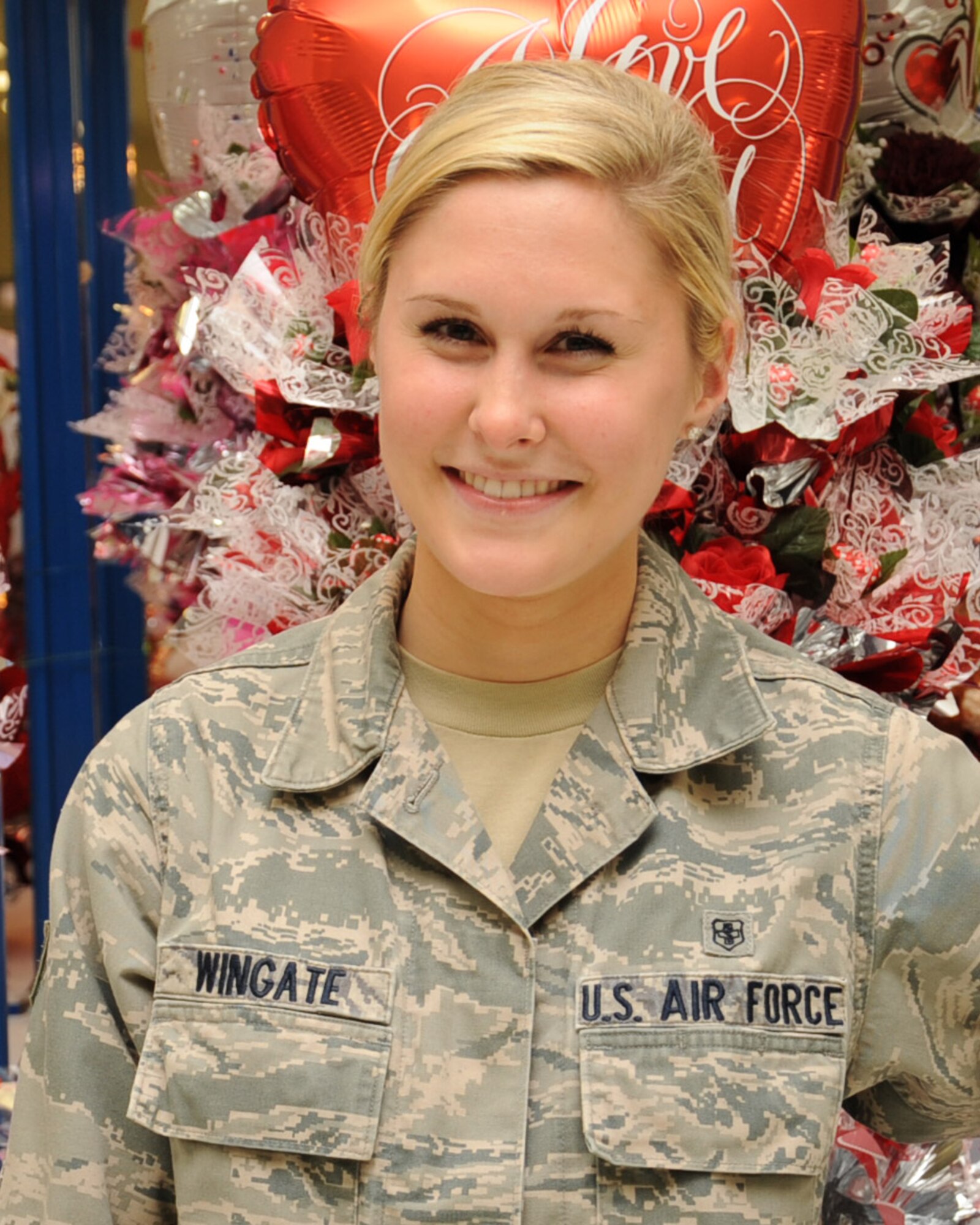"A necklace from my dad," said Senior Airman Amber Windgate, 2nd Medical Operations Squadron.