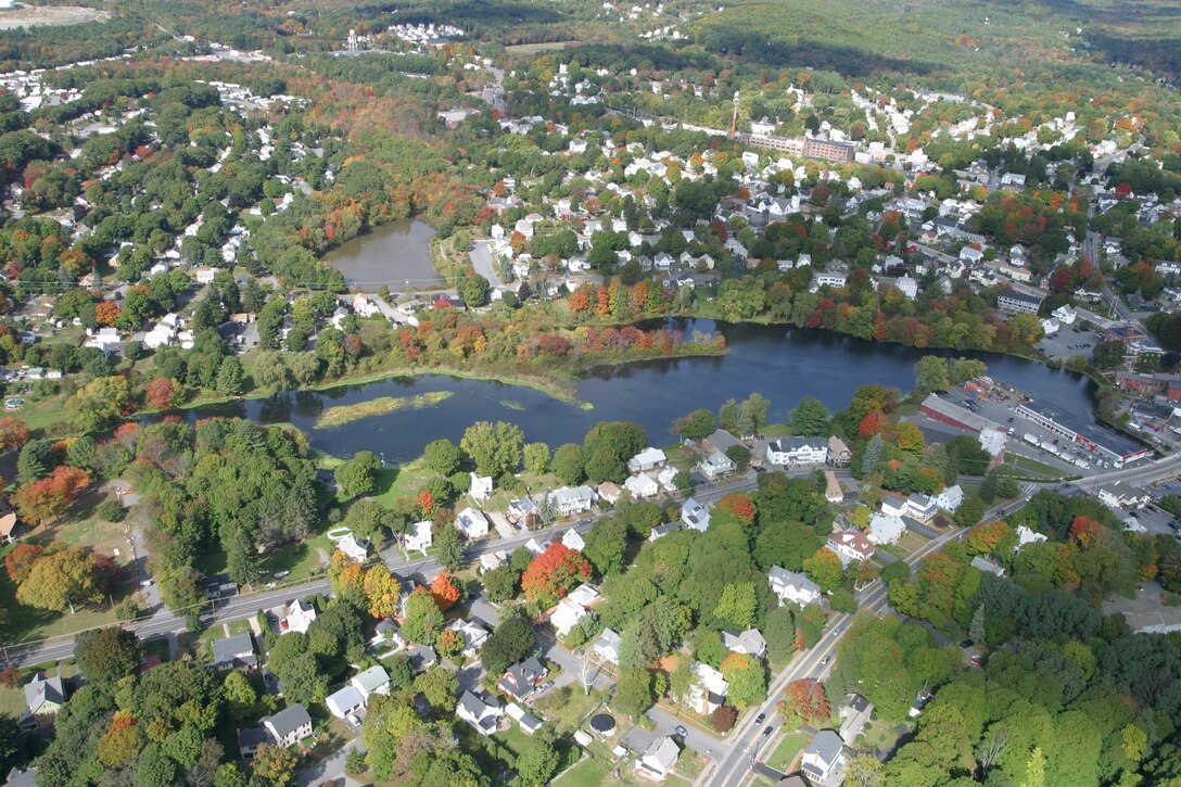 Assabet River above Hudson Dam, Hudson, Mass.