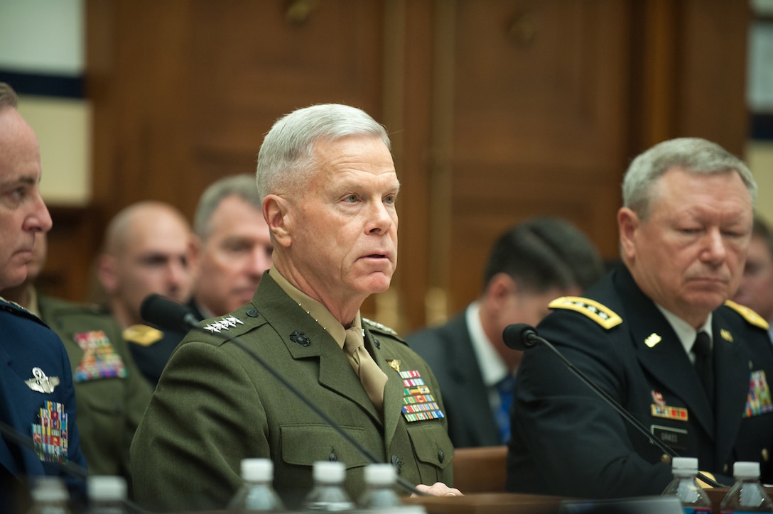 Commandant of the Marine Corps Gen. James F. Amos testifies before the ...