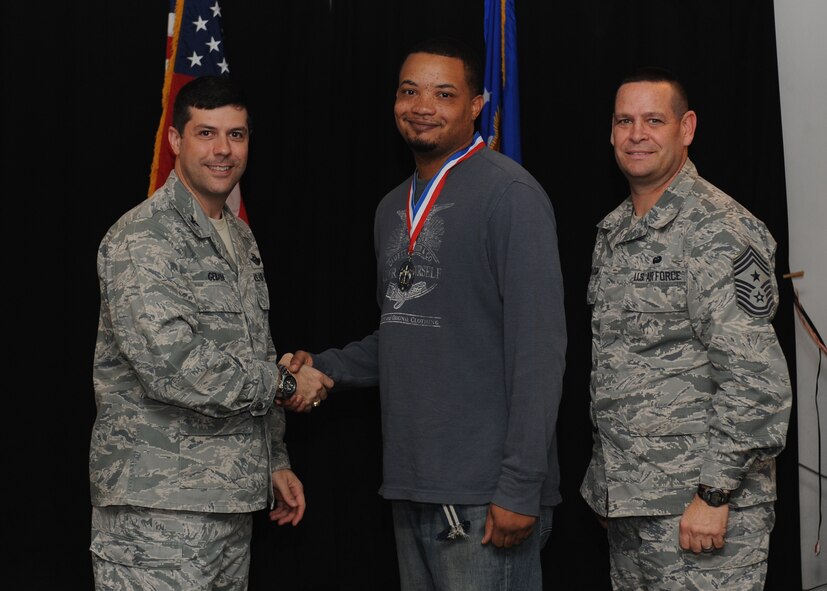 Elliott Parker, 2nd Medical Group, is nominated for the 2nd Bomb Wing Category I civilian of the year. (U.S. Air Force photo/Airman 1st Class Benjamin Gonsier)