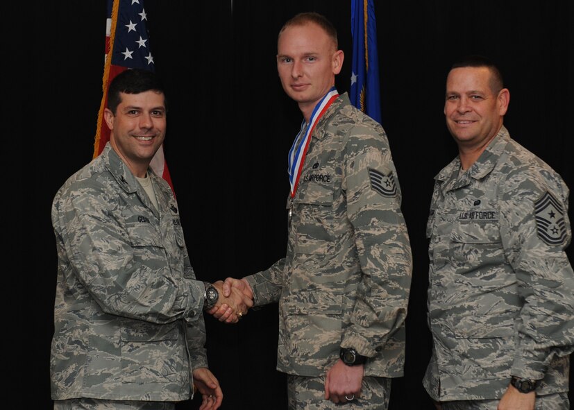 Tech. Sgt. Thomas Richey, 2nd Maintenance Operations Squadron, is nominated for the 2nd Bomb Wing NCO of the year. (U.S. Air Force photo/Airman 1st Class Benjamin Gonsier)