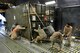 Airmen and Soldiers push a cargo pallet train onto a C-5M Super Galaxy Jan. 28, 2013, at Camp Marmal in northern Afghanistan. The aircraft is assigned to the 436th Airlift Wing at Dover Air Force Base, Del. and is currently forward deployed to assist with the rotation of two U.S. Army aviation task forces. (U.S. Air Force photo/Tech. Sgt. Parker Gyokeres)
