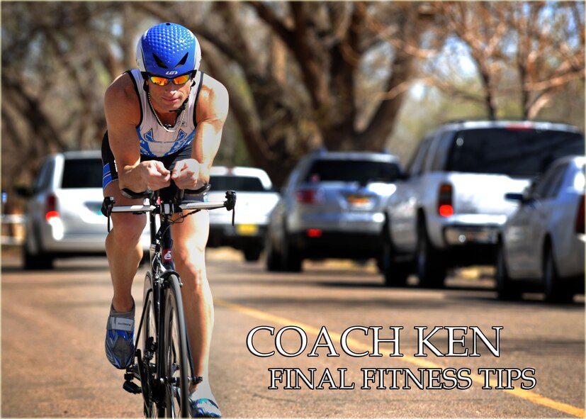 U.S. Air Force Capt. Ken Corigliano, 56th Special Operations Intelligence Squadron, rides his bicycle in Clovis, N.M., March 20, 2012. Corigliano is a tri-athlete with the Air Force team and a nationally-certified coach. (U.S. Air Force photo/Senior Airman Jette Carr) 