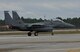 An F-15 Strike Eagle from Royal Air Force Lakenheath, England, taxis down the runway Feb. 6 during Combat Archer at Tyndall Air Force Base, Fla. The 53rd Weapons Evaluation Group recently conducted the air-to-air Weapons System Evaluation Program, known as Combat Archer, which exercises and evaluates the air-to-air weapon system capability of combat aircraft. (U.S. Air Force photo by Master Sgt. J. Scott Wilcox)