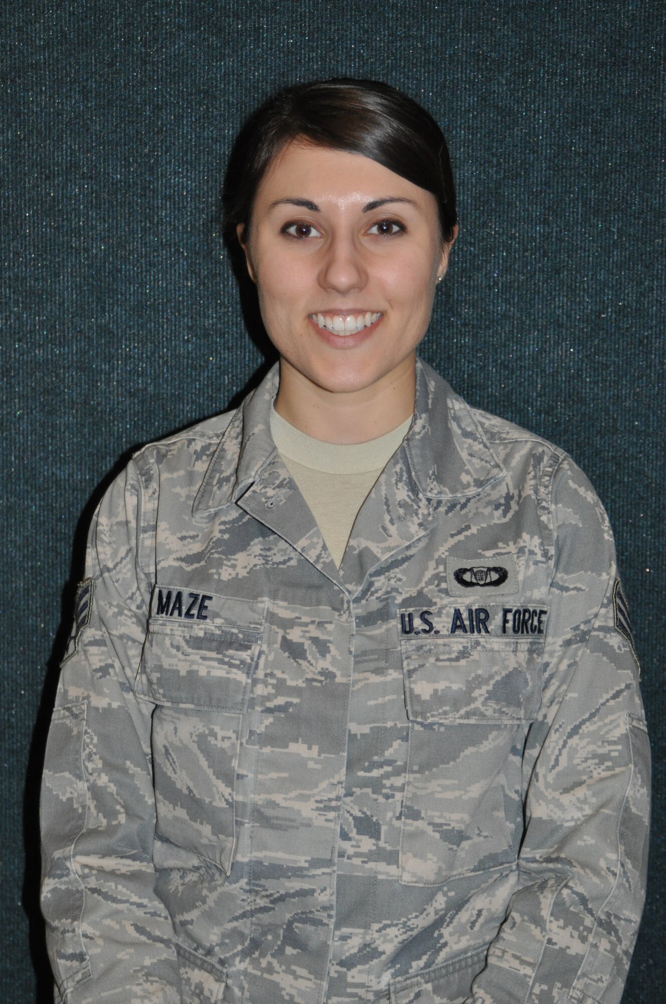“My job in the Blue Flag exercise is to setup websites...allowing everyone has access to pertinent information to effectively communicate with the entire staff,” said Senior Airman Holly Maze, 612th Air and Space Operations Center Combat Cell Reports. “I’m also responsible for monitoring chat rooms and keeping logs of important events to be included in a daily situation report.” (U.S. Air Force photo by Master Sgt. Kelly Ogden/Released).