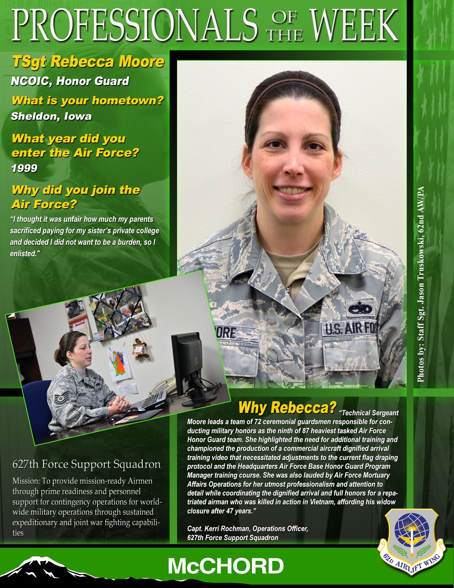 Tech. Sgt. Rebecca Moore (U.S. Air Force graphic/Staff Sgt. Frances Kriss)