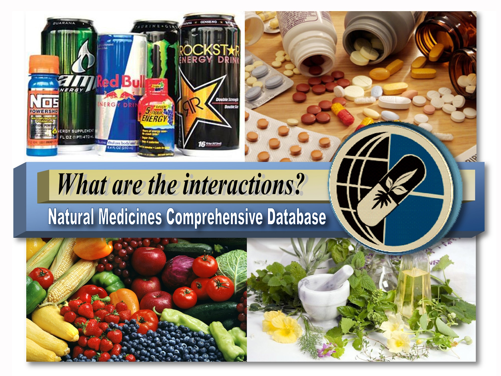The goal of the Natural Medicines Comprehensive Database (Consumer Version) is to help people achieve and maintain optimal health by providing them with reliable information on herbal remedies, dietary supplements, vitamins, minerals, and other natural products. (U.S. Air Force graphic/Senior Airman Luis Loza Gutierrez)