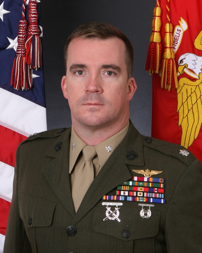Lt. Col. Brian Blalock began his assignment as the MCAS Cherry Point executive officer Feb. 15, relieving Lt. Col. Eric Weissberger.