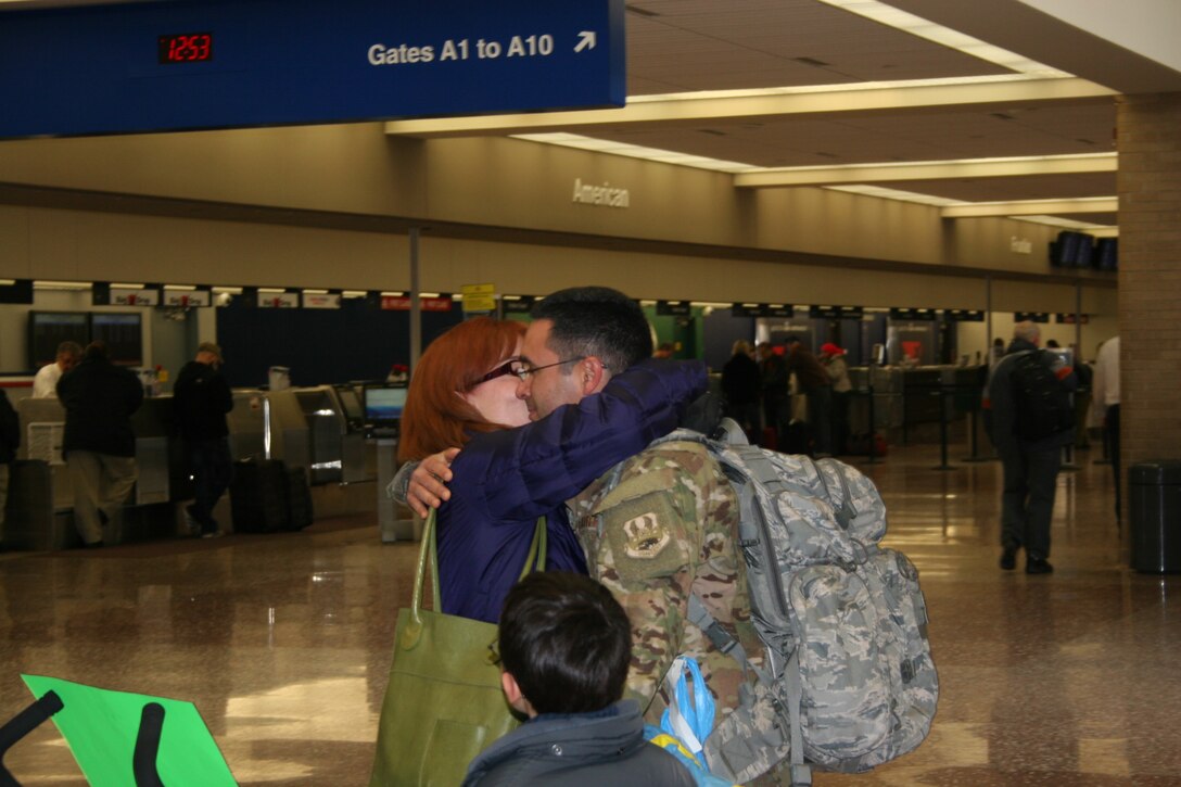 Commander First Lieutenant Rafael Toro-Quiñones returns from deployment overseas.