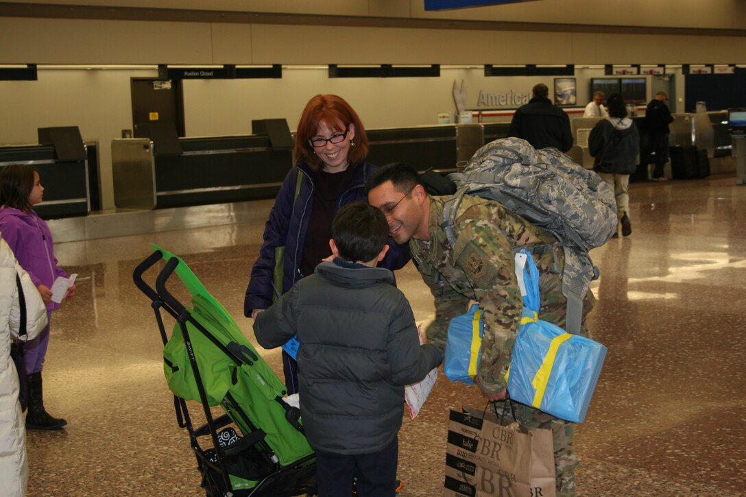 Commander First Lieutenant Rafael Toro-Quiñones returns from deployment overseas.