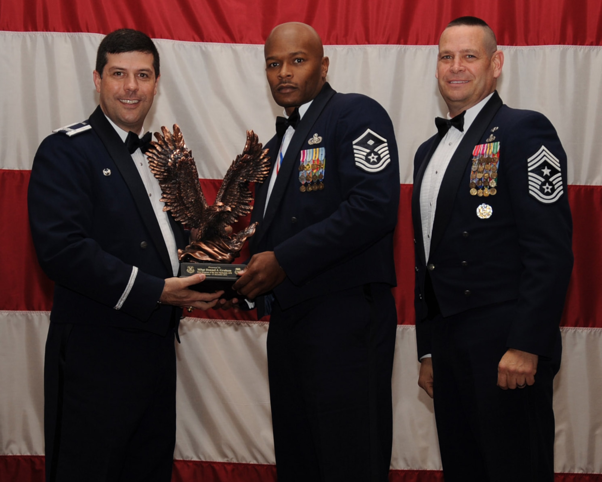 Master Sgt. Donnel Graham, 2nd Mission Support Group, 2nd Bomb Wing First Sergeant of the Year. (U.S. Air Force photo/Senior Airman Sean Martin)