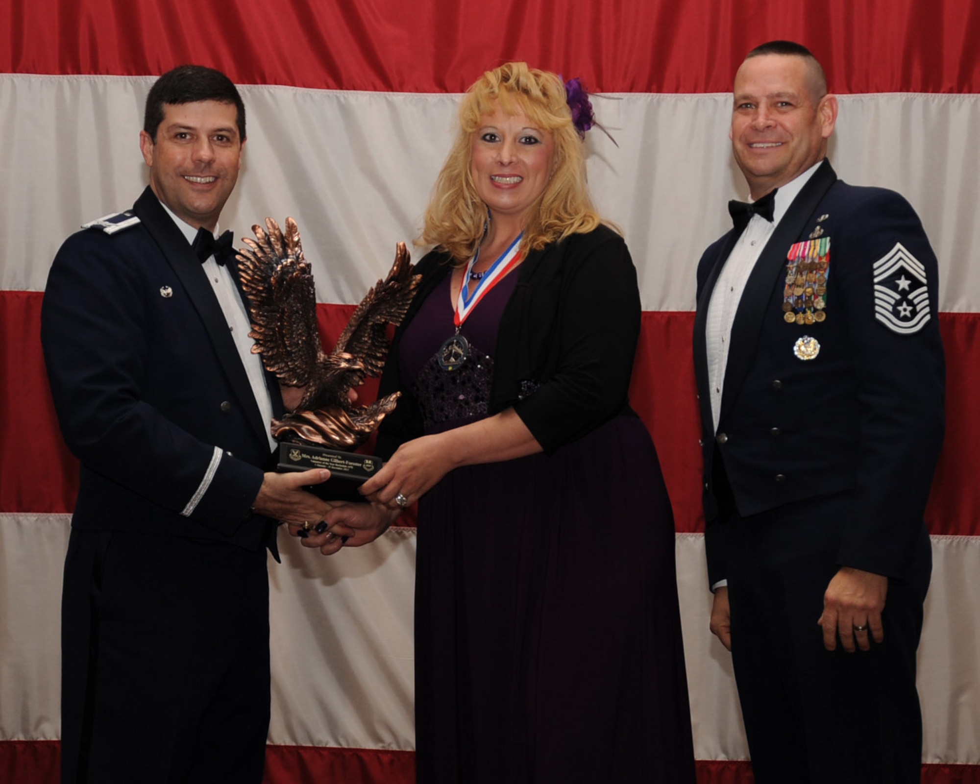 Adrianne Gilbert-Forester, 2nd Bomb Wing Volunteer of the Year. (U.S. Air Force photo/Senior Airman Sean Martin)