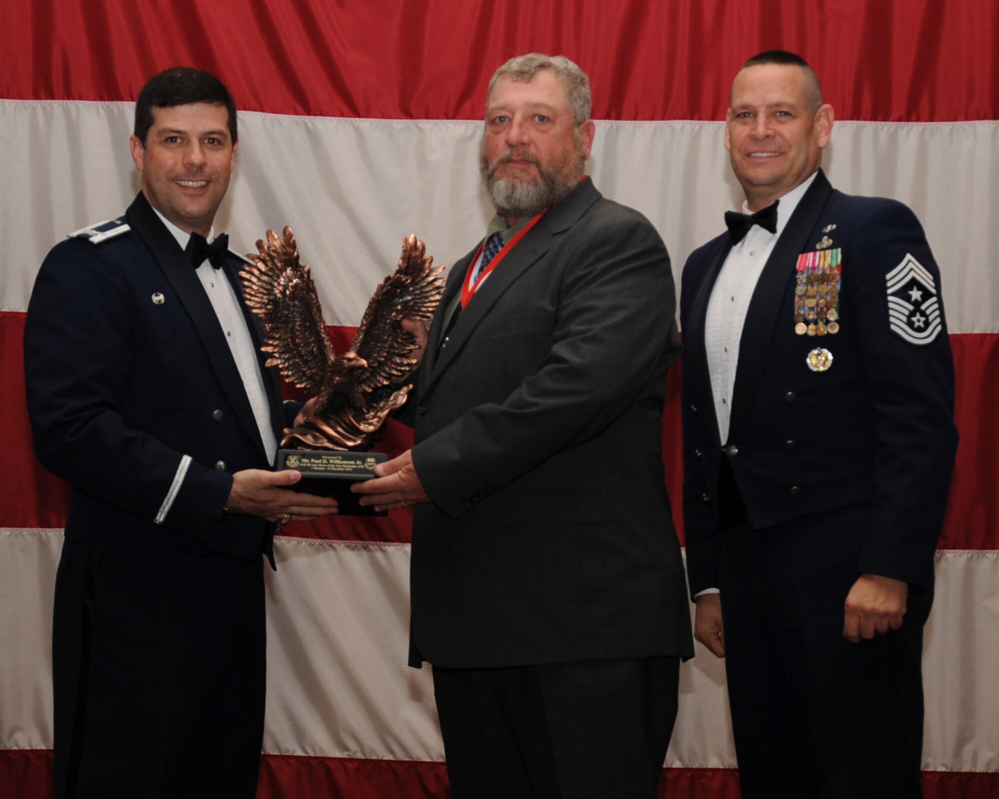 Paul Williamson, 2nd Mission Support Group, 2nd Bomb Wing Category III Civilian of the Year. (U.S. Air Force photo/Senior Airman Sean Martin)