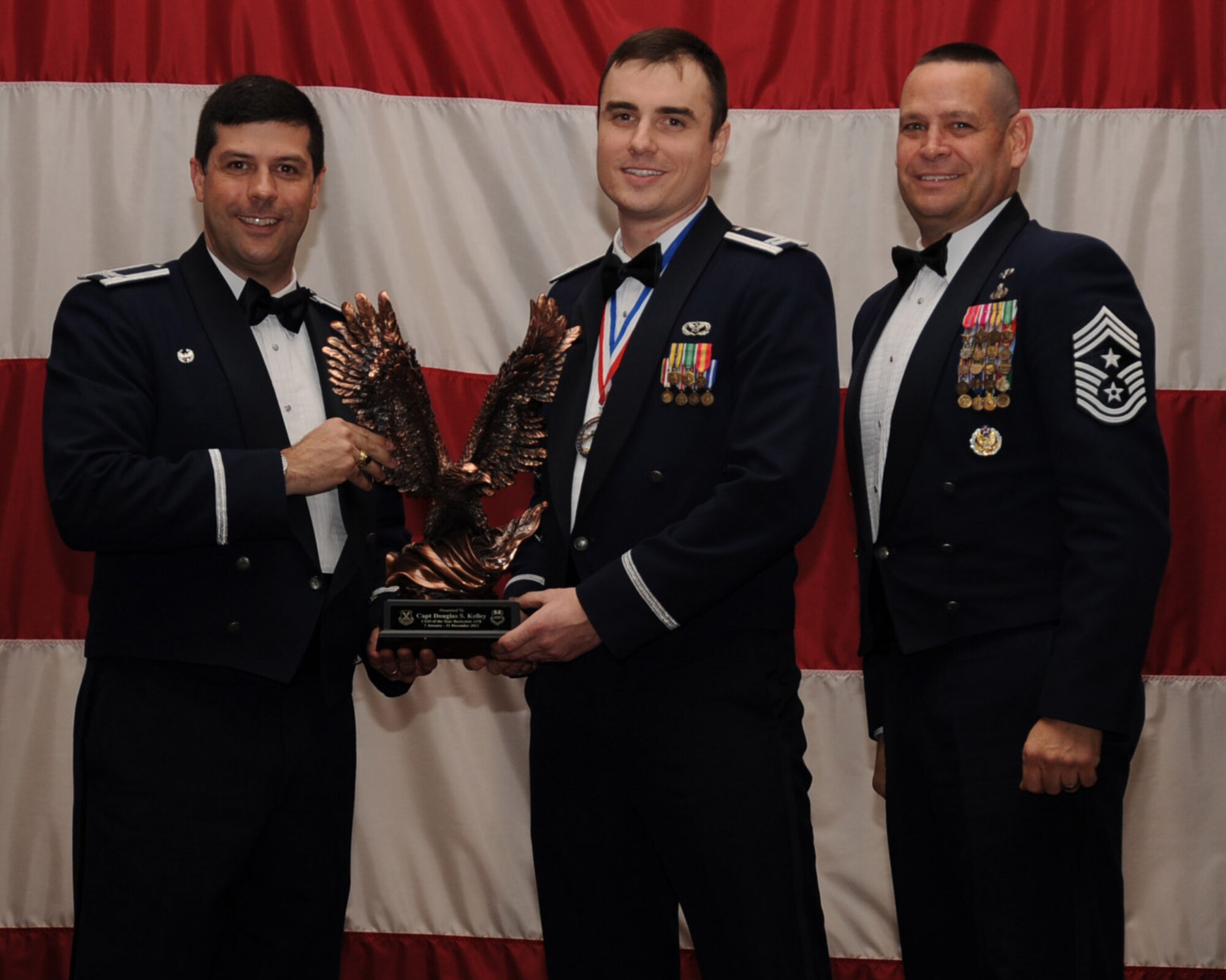 Capt. Douglas Kelley, 2nd Mission Support Group, 2nd Bomb Wing Company Grade Officer of the Year. (U.S. Air Force photo/Senior Airman Sean Martin)