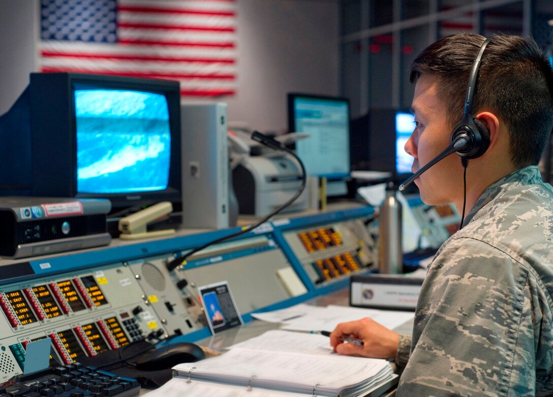 All new Air Force officer accessions headed for careers in the former "Space and Missile Operations" AFSC will be classified as either a "Space Operations" (AFSC 13S) officer or "Nuclear and Missile Operations" (AFSC 13N) officer.
(U.S. Air Force Photo/Matthew Jurgens)
