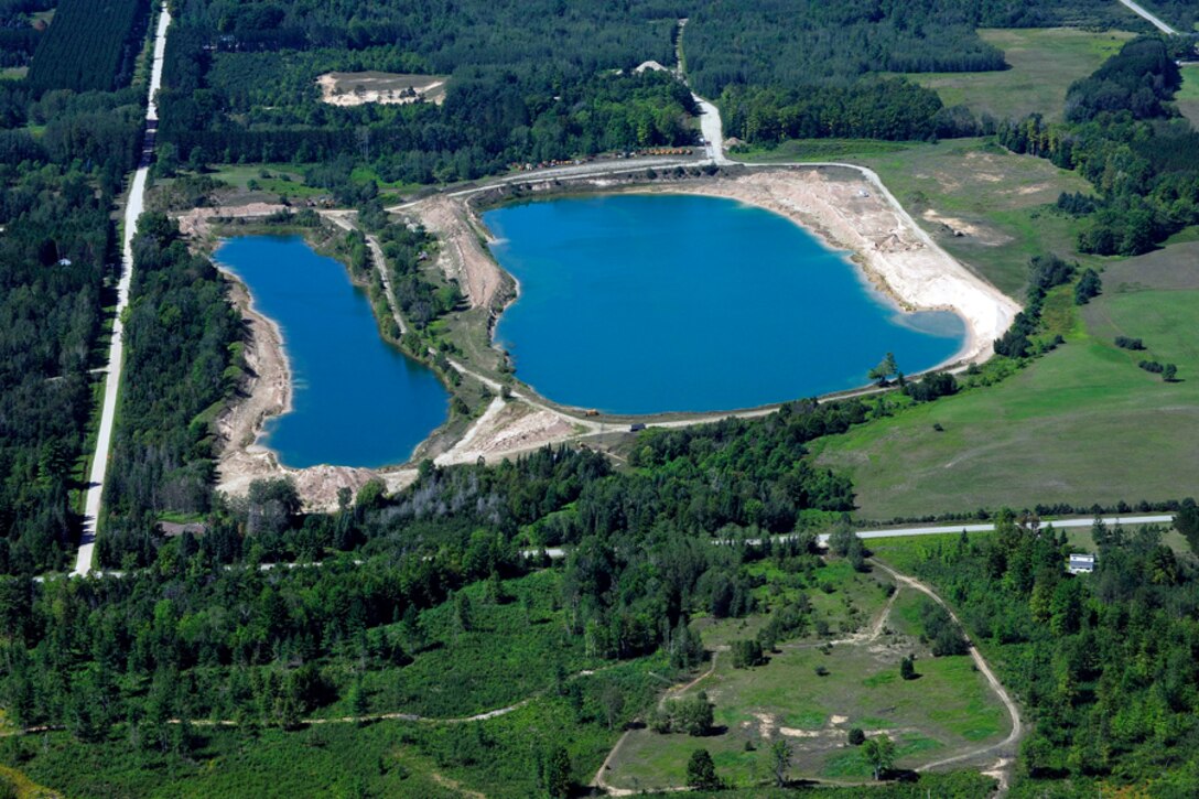 An aerial view of Crooked River Combined Disposal Facility.