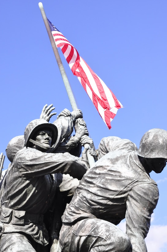 The U.S. Marine Corps War Memorial is dedicated in honor and in memory of the men and women of the United States Marine Corps who gave their lives to their country since November 10, 1775.