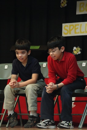 Brothers Gabriel and Daniel Ryley were the third place contender and winner of the Bolden Elementary/Middle School Spelling Bee, , Feb. 14. Daniel Ryley will move on to compete with other winners from Department of Defense Schools in the region.
