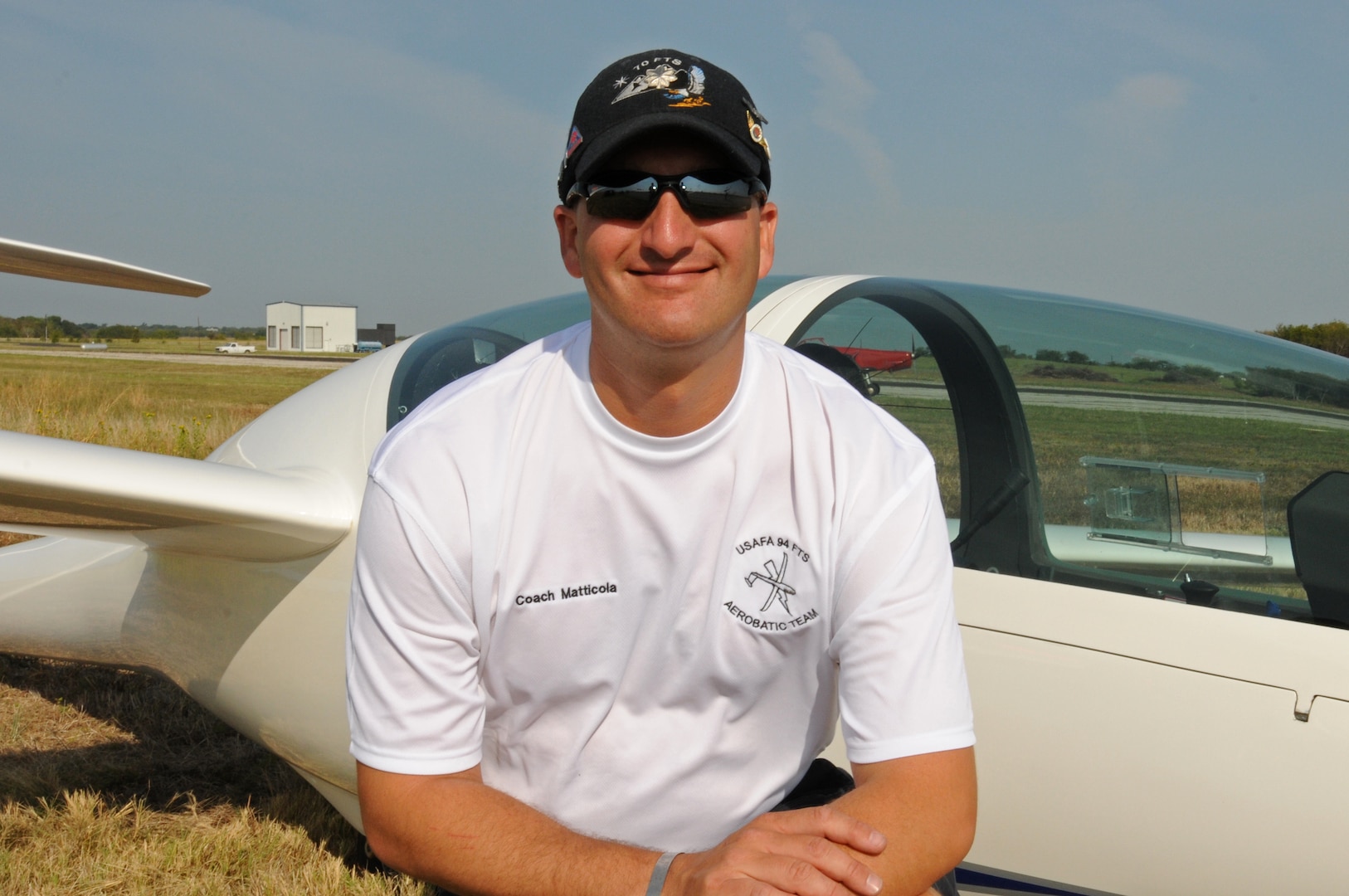 Mark Matticola, a civilian soaring instructor pilot assigned to the 94th Flying Training Squadron, was recognized as the most active glider instructor in the nation by the Soaring Society of America. Matticola, who is also a lieutenant colonel reservist assigned to the 70th Flying Training Squadron but attached to the 94th FTS, beat more than 400 other soaring instructors from across the country for the honor.  The 94th FTS conducts more than 15,000 training and competition glider sorties annually, focused on developing officership, leadership, and character to cadets.  (Courtesy photo)