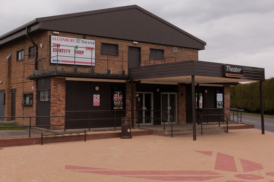 RAF ALCONBURY, United Kingdom - The Army and Air Force Exchange Service-run RAF Alconbury Theater hasn't changed much since it opened at its current location in 1960, however in the last 53 years; the movie industry has changed dramatically. The theater will show its last movie March 3 as costs to upgrade the projection system to digital are not cost effective. (U.S. Air Force photo by Staff Sgt. Brian Stives)