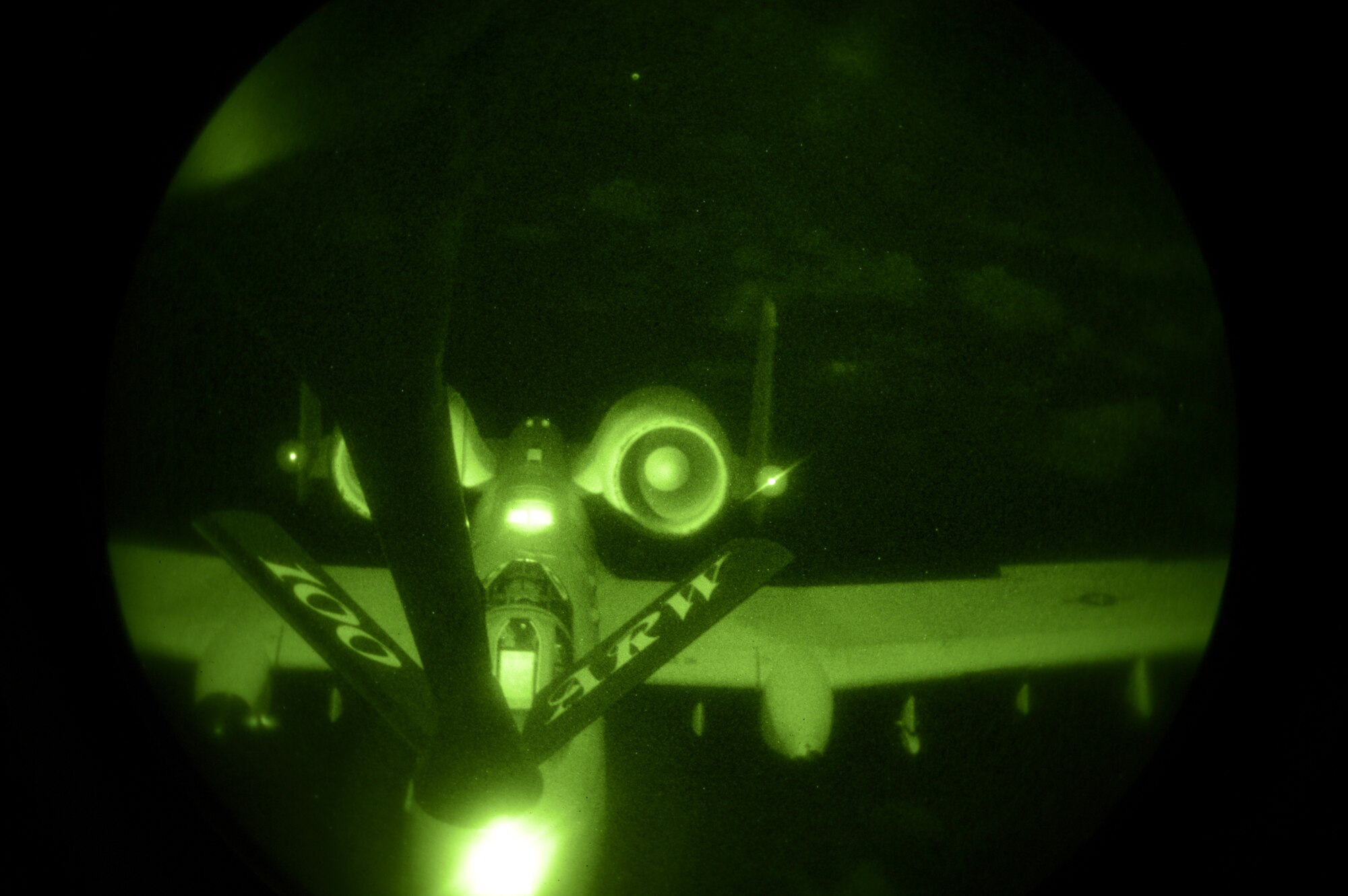 An A-10 Thunderbolt II refuels from a KC-135 Stratotanker during exercise REAL THAW, Feb. 19, 2013. The Stratotanker is operated by the 351st Expeditionary Air Refueling Squadron operating from southwest Europe. The 351st EARS is comprised of Airmen from the 100th Air Refueling Wing, RAF Mildenhall, England, who deployed Jan. 26, 2013. The 351st EARS offered to participate in REAL THAW from their deployed location. Picking up the exercise refueling mission gave the 351st EARS aircrew additional training and was an efficient way to use a pre-located refueling capability. REAL THAW, the Portuguese military's premiere annual exercise, integrates the Portuguese Army, Navy and Air Force for joint operations and scenarios. The exercise also includes forces from partner nations. The 81st Fighter Squadron, Spangdahlem Air Base, Germany, is one of the U.S. representatives in Portugal. Their airframe, the A-10 Thunderbolt II, is the only close air support aircraft participating this year, and the Portuguese military is taking full advantage of its capabilities. (U.S. Air Force photo by Master Sgt. LeeAnn Sunn/Released)