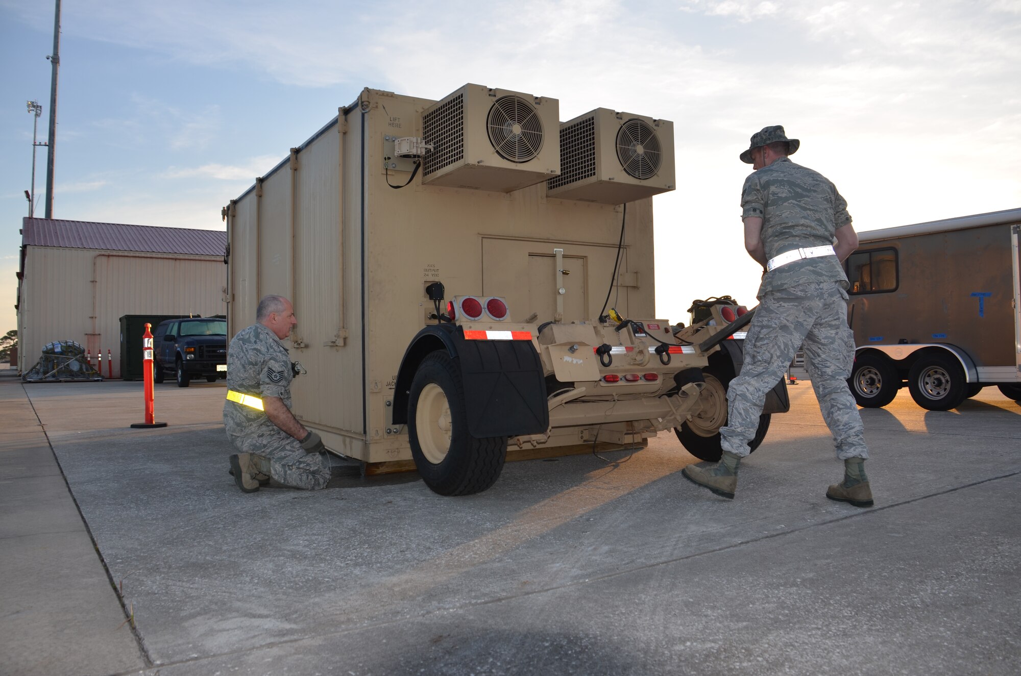 Patriot Sands 2013 gets under way Feb. 22 at MacDill Air Force Base, Fla., with the 439th Contingency Response Element deployed to MacDill. The mission of the exercise is to deploy on short notice and quickly set up airlift operations. (US Air Force photo/MSgt. Andrew Biscoe)