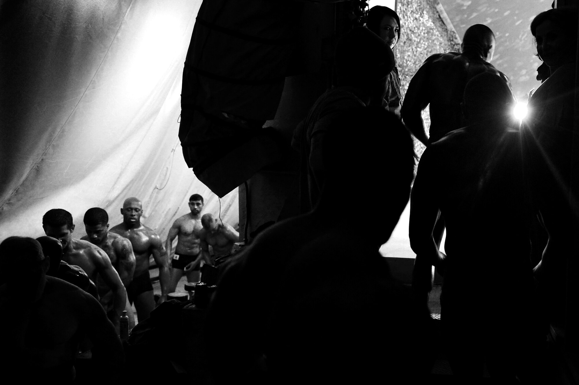 Airmen got a chance to show off their hard work and dedication to fitness as they participated in a bodybuilding competition at Bagram Airfield, Afghanistan, Feb. 16, 2013. The competition was open to all servicemembers and civilians located on BAF.  (U.S. Air Force photo/Senior Airman Chris Willis)